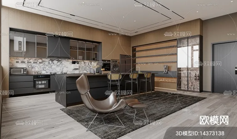 KITCHEN SETS - VRAY / CORONA - 3D MODEL - 1515