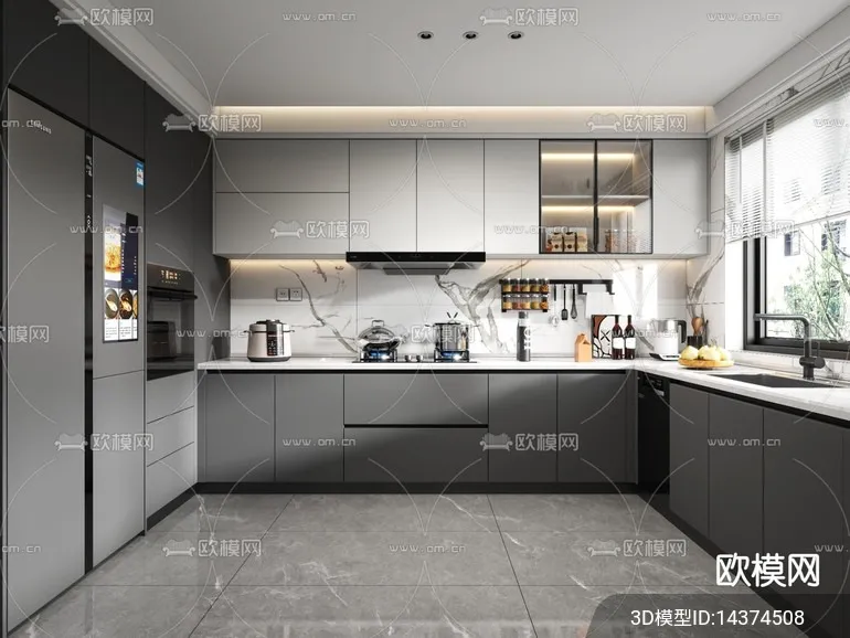 KITCHEN SETS - VRAY / CORONA - 3D MODEL - 1519