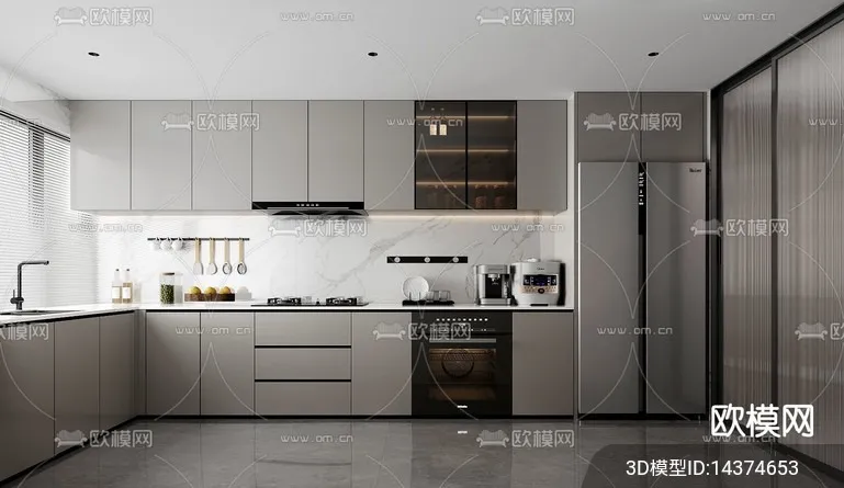 KITCHEN SETS - VRAY / CORONA - 3D MODEL - 1521