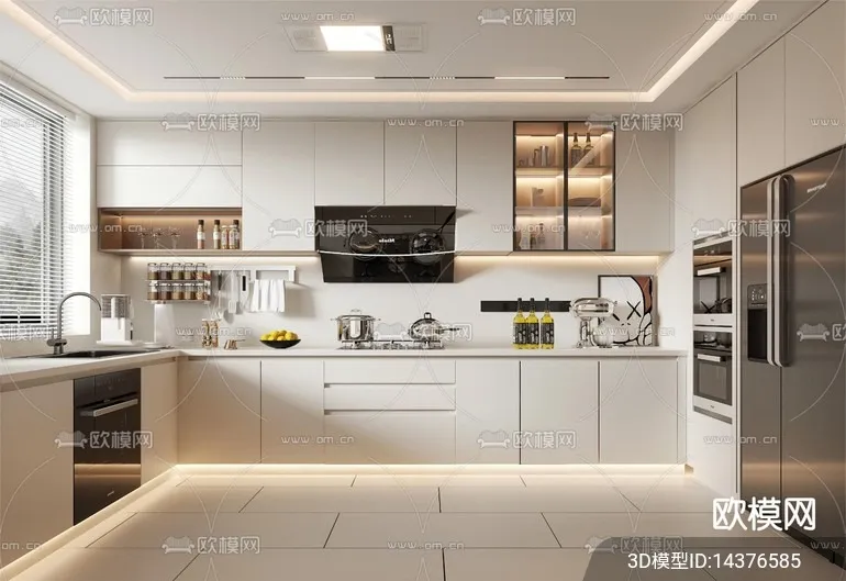 KITCHEN SETS - VRAY / CORONA - 3D MODEL - 1528