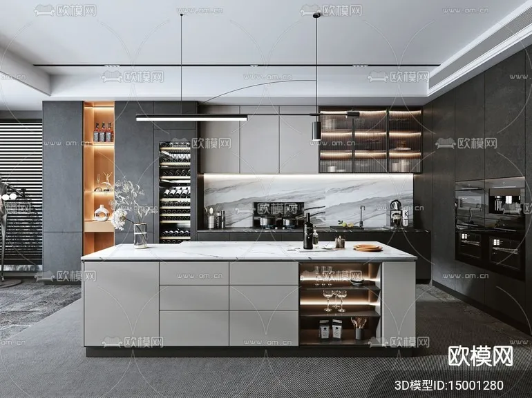 KITCHEN SETS - VRAY / CORONA - 3D MODEL - 1538