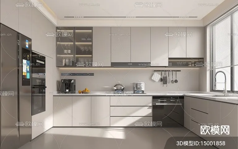KITCHEN SETS - VRAY / CORONA - 3D MODEL - 1539