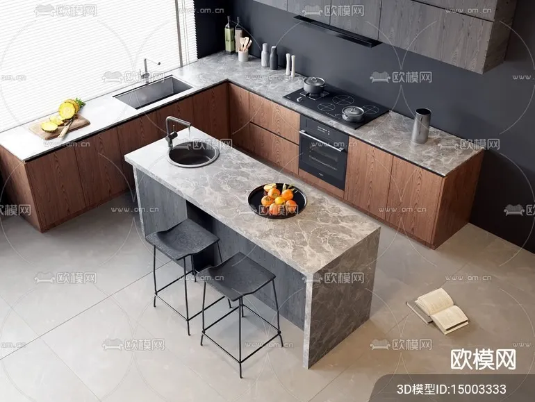 KITCHEN SETS - VRAY / CORONA - 3D MODEL - 1541