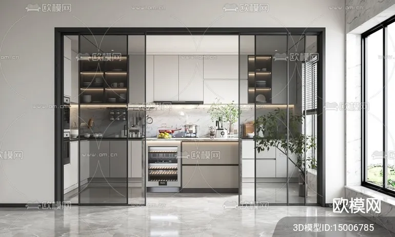 KITCHEN SETS - VRAY / CORONA - 3D MODEL - 1550