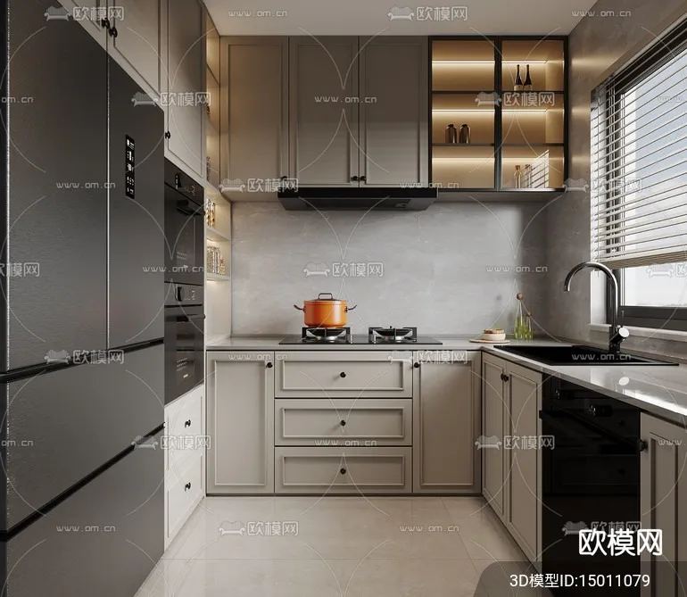 KITCHEN SETS - VRAY / CORONA - 3D MODEL - 1556