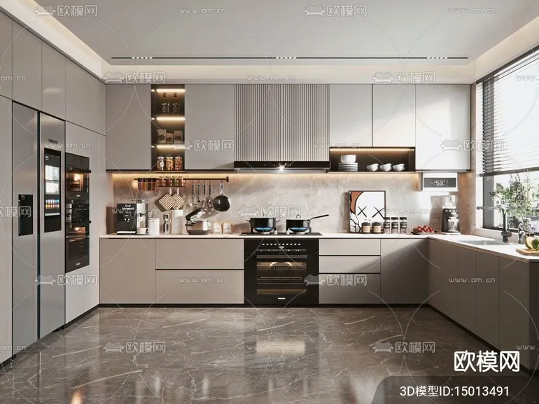 KITCHEN SETS - VRAY / CORONA - 3D MODEL - 1558