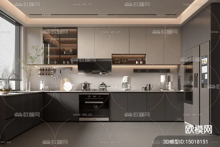 KITCHEN SETS - VRAY / CORONA - 3D MODEL - 1561