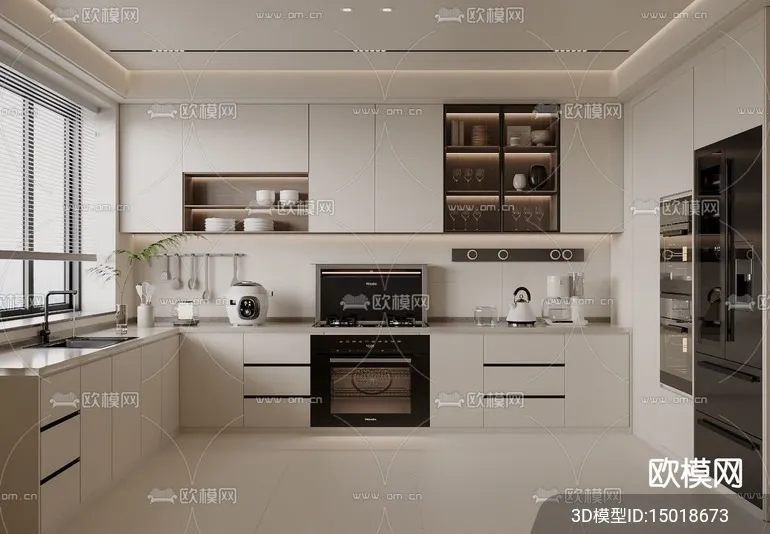 KITCHEN SETS - VRAY / CORONA - 3D MODEL - 1566