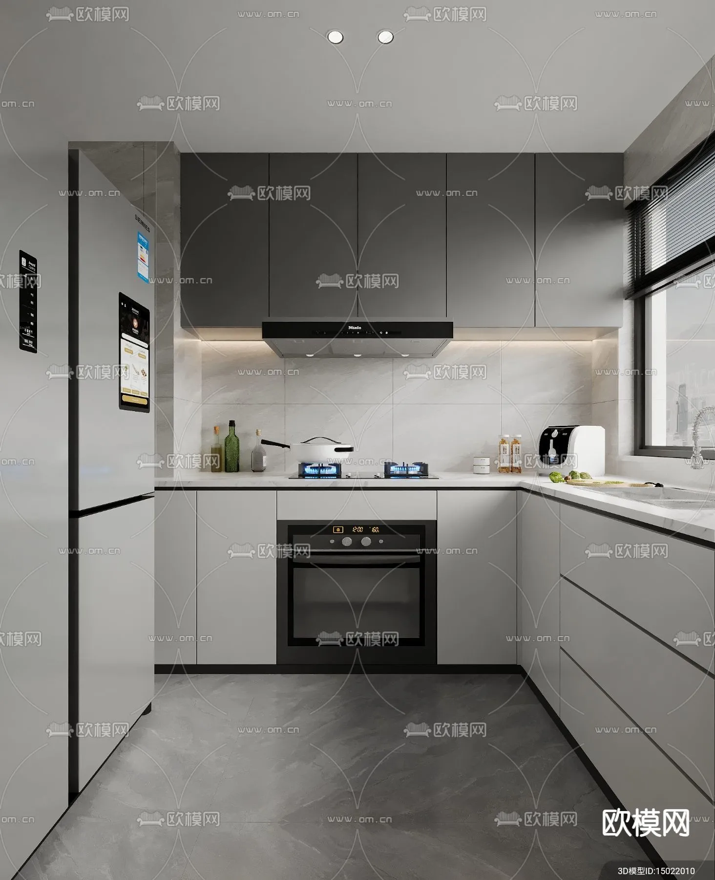 KITCHEN SETS - VRAY / CORONA - 3D MODEL - 1571