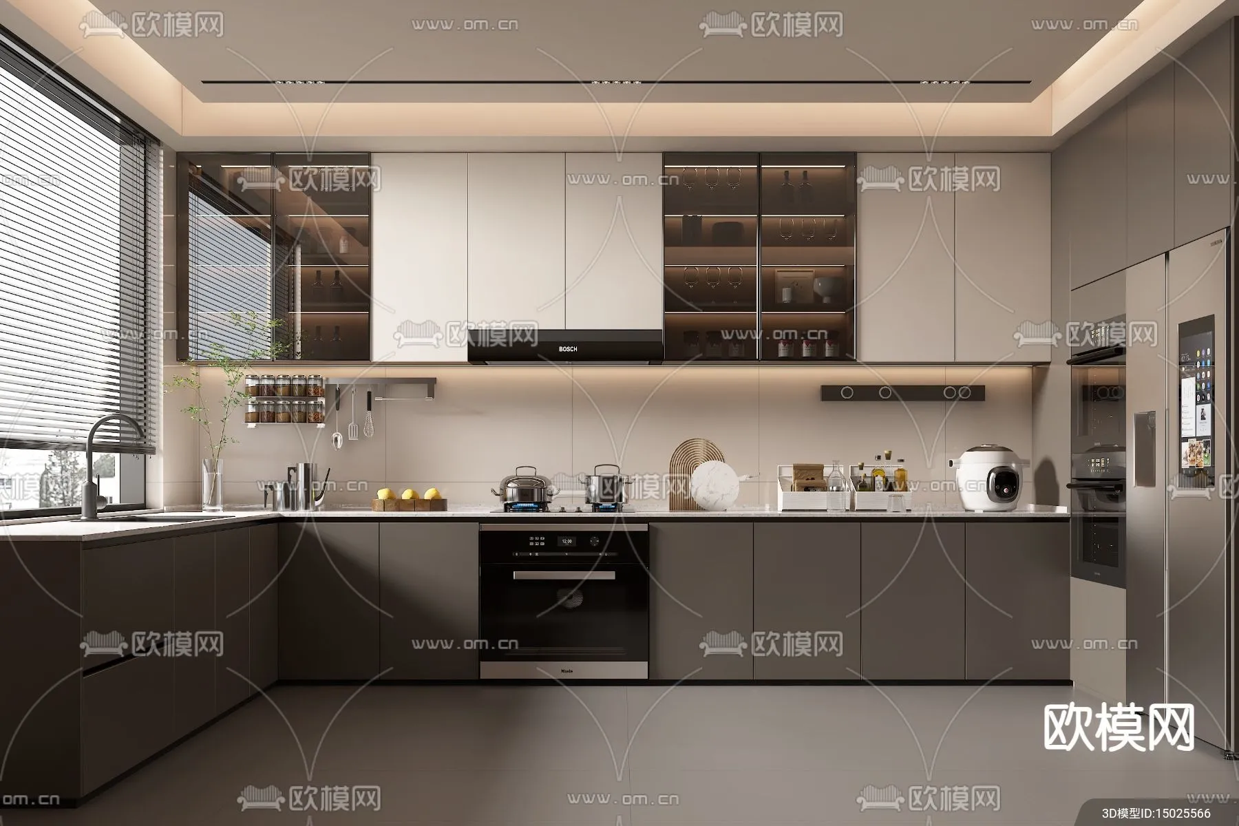 KITCHEN SETS - VRAY / CORONA - 3D MODEL - 1577