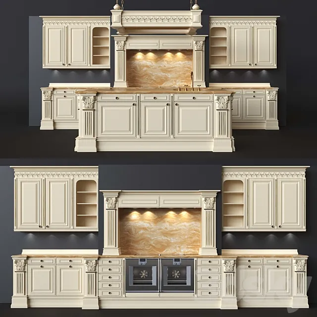 Kitchen SieMatic Collection Royal 3D Model