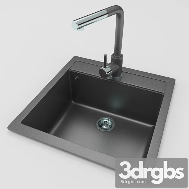 Kitchen Sink 36 3D Model Free