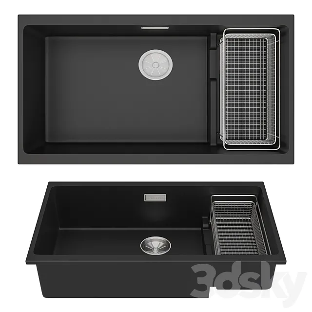 Kitchen sink Blanco SUBLINE 700-U 3D Model