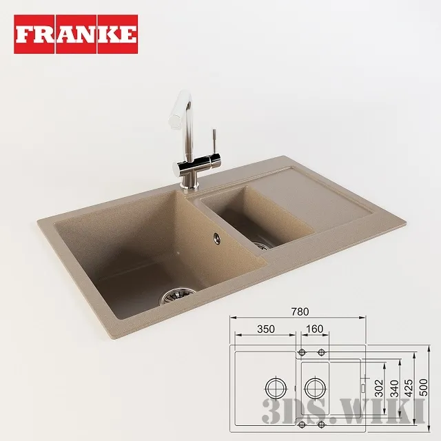 kitchen - Sink Franke MRG 651-78 3D Model