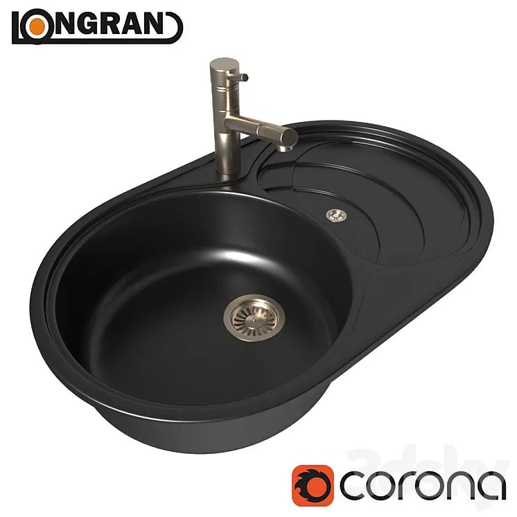 Kitchen sink Longran Eclipse 3D Model