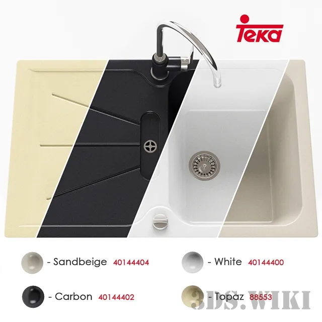 kitchen - Sink Teka Cara 45B TG 3D Model