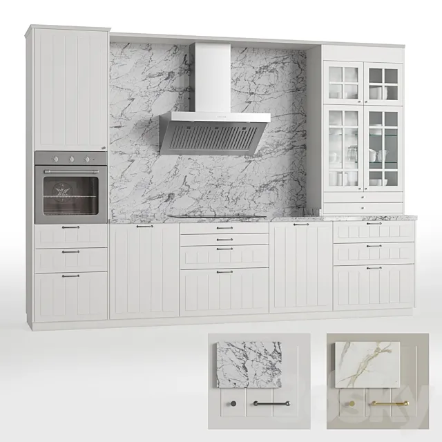 Kitchen Stensund _ Stensund 126 modules 3D Model