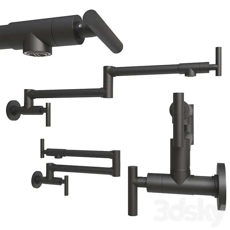 Kitchen Stove Faucet 3D Model Free