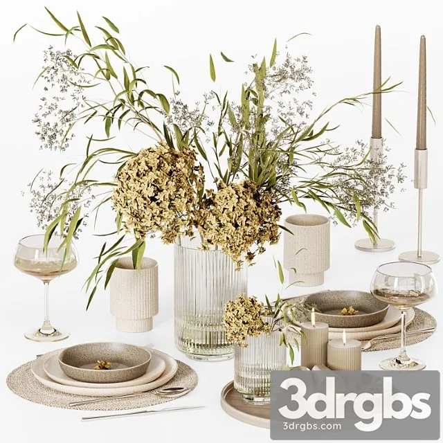 Kitchen Tableware 020 Vray 3D Model Free