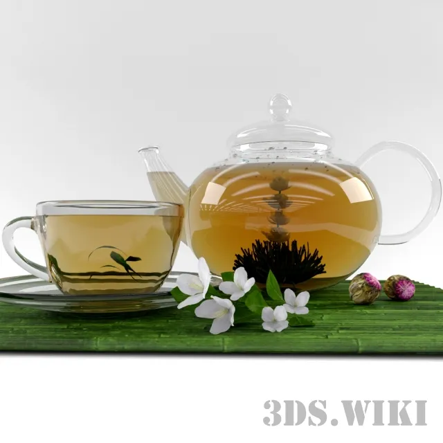 kitchen - Tea set 3D Model