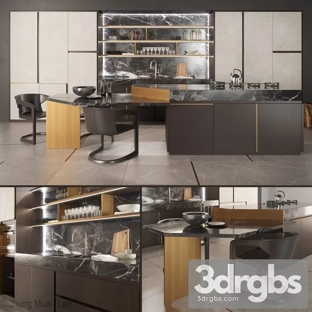 Kitchen TM Italia Petra 3D Model Free