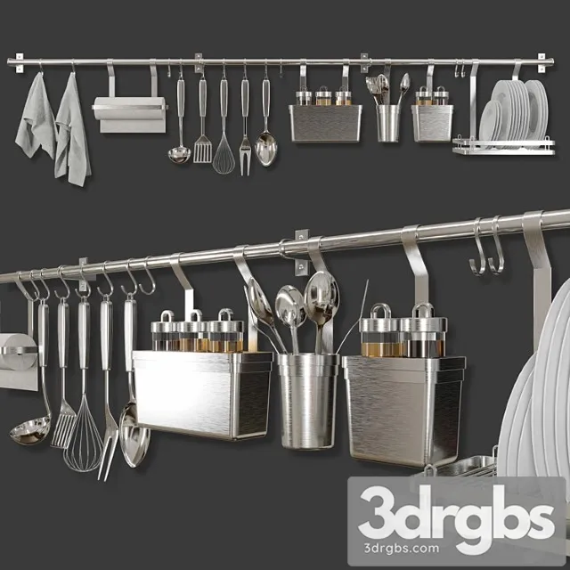 Kitchen tools 3D Model Free