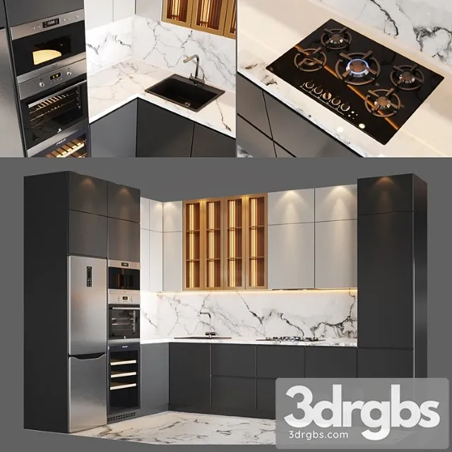 Kitchen V28 1 3D Model Free