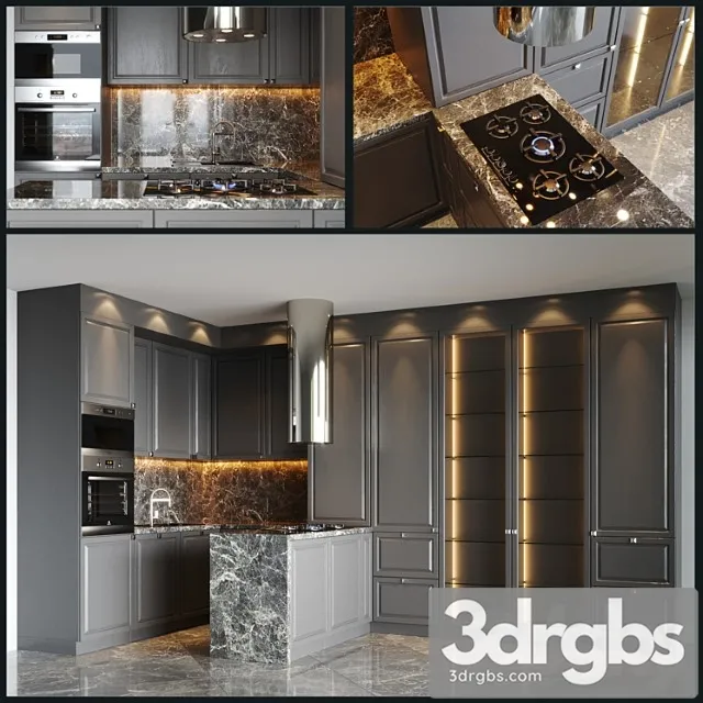 Kitchen V5 3D Model Free