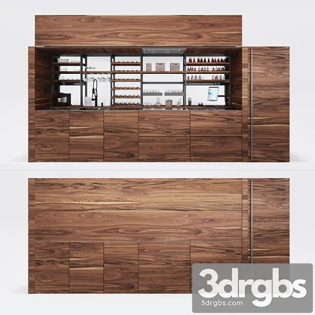 Kitchen valcucine logica celata 3D Model Free