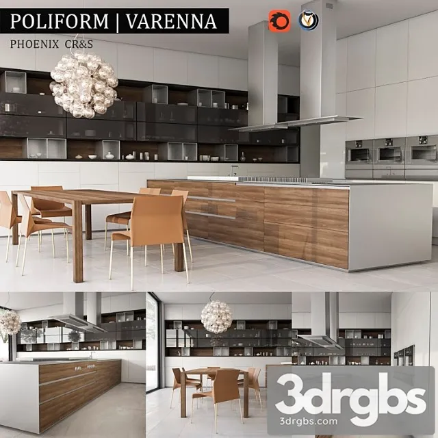 Kitchen Varenna Phoenix 3D Model Free