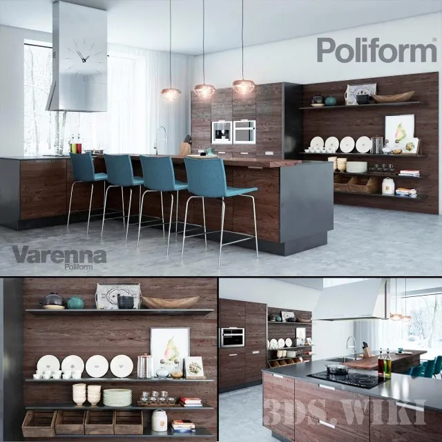 kitchen - Varenna Poliform Kitchen 3D Model
