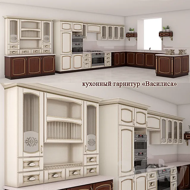 Kitchen "Vasilisa" rumebel.ru 3D Model