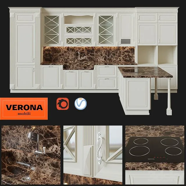 Kitchen Verona Unica 3D Model