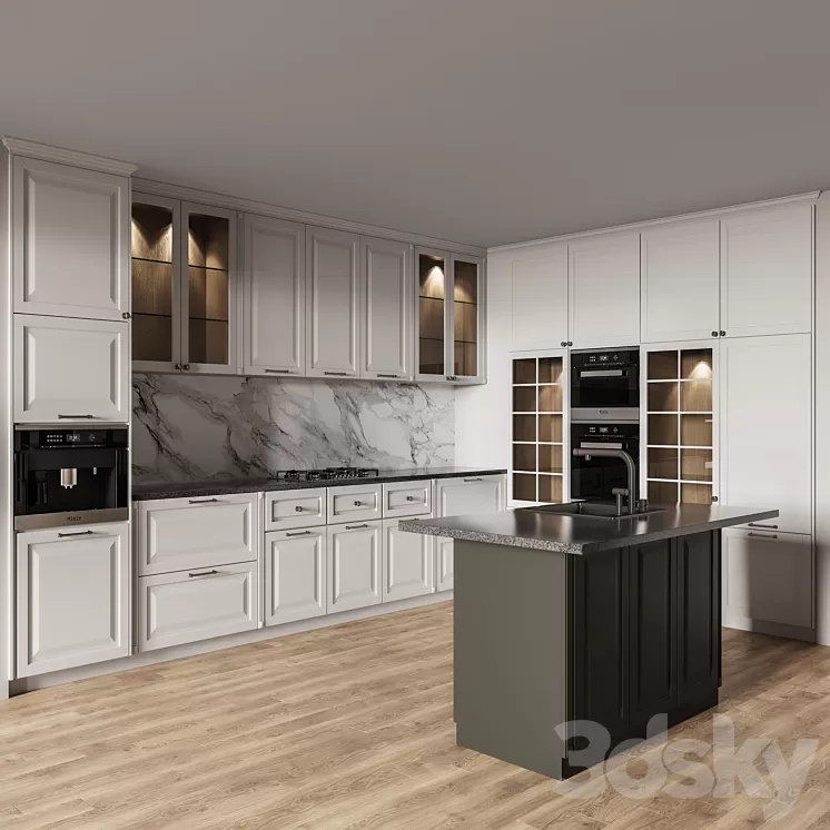 Kitchen018 3D Model Free