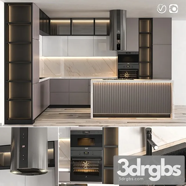 Kitchen02 Asy 3D Model Free