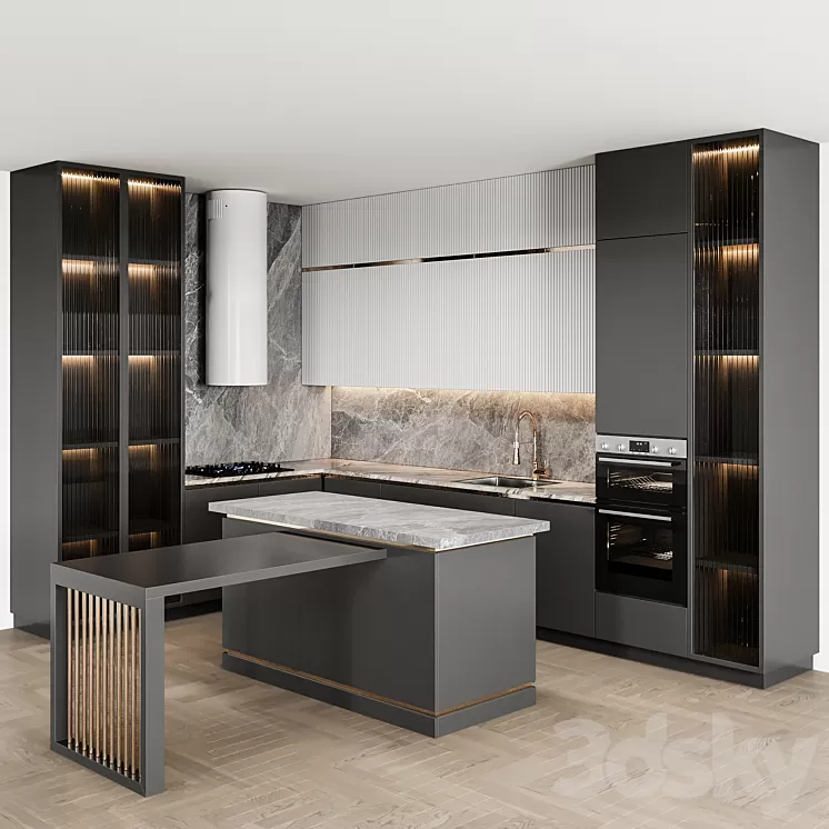kitchen_modern92 3D Model Free