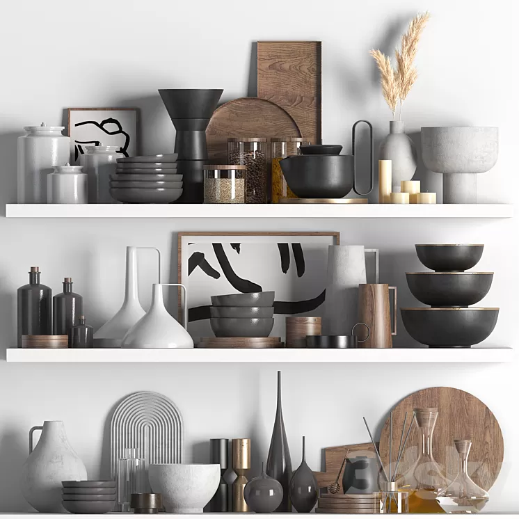 kitchen_set_01 3D Model Free