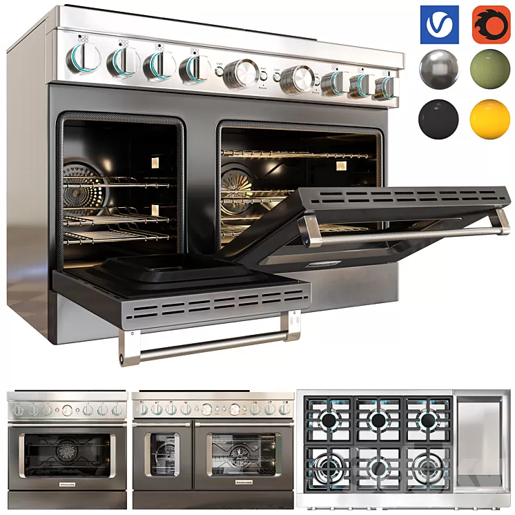 kitchenaid ranges 3D Model Free