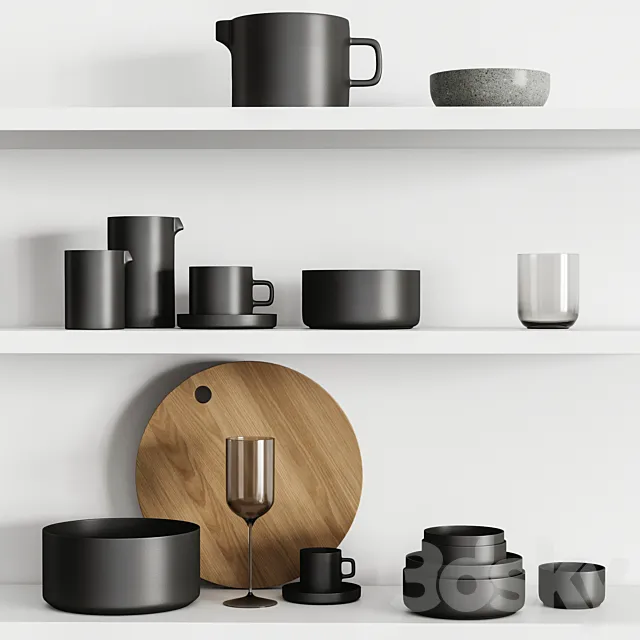 Kitchenware set 02 3DModel