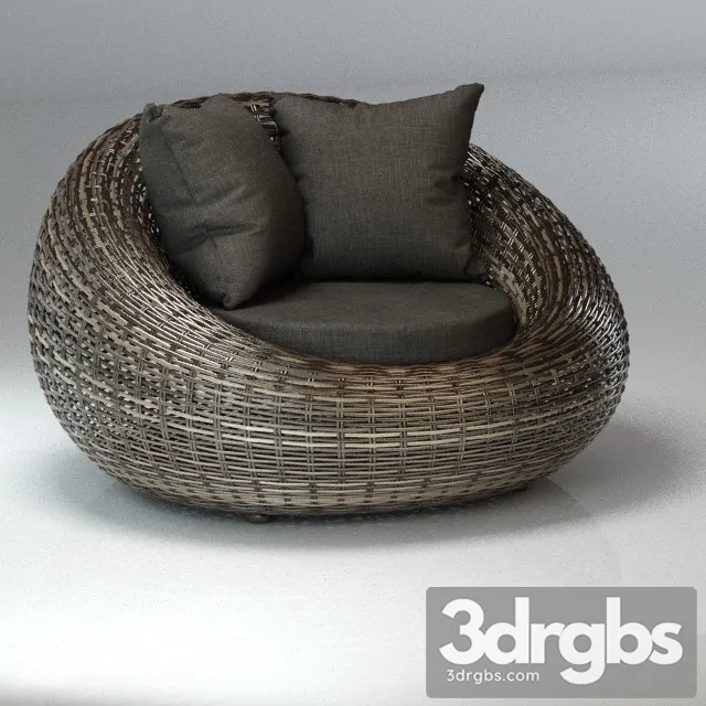 Kiwi Armchair 02 3D Model Free