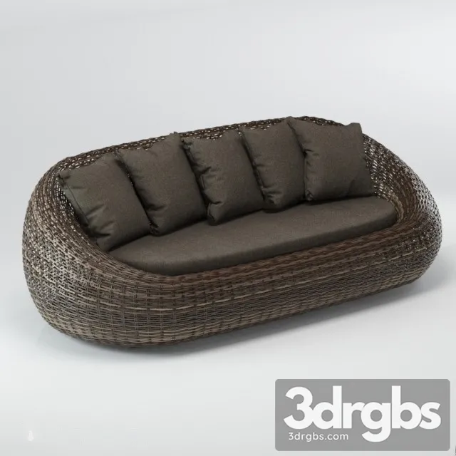 Kiwi Sofa 01 3D Model Free