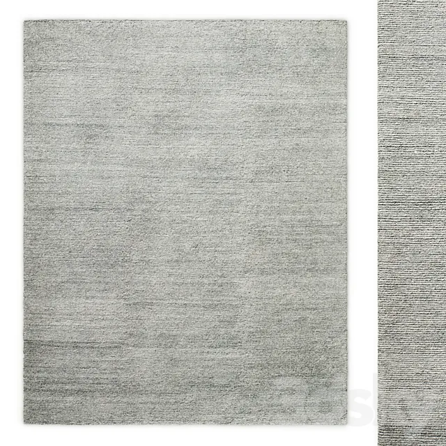 Kiza Performance Hand-Knotted Rug Restoration Hardware 3D Model