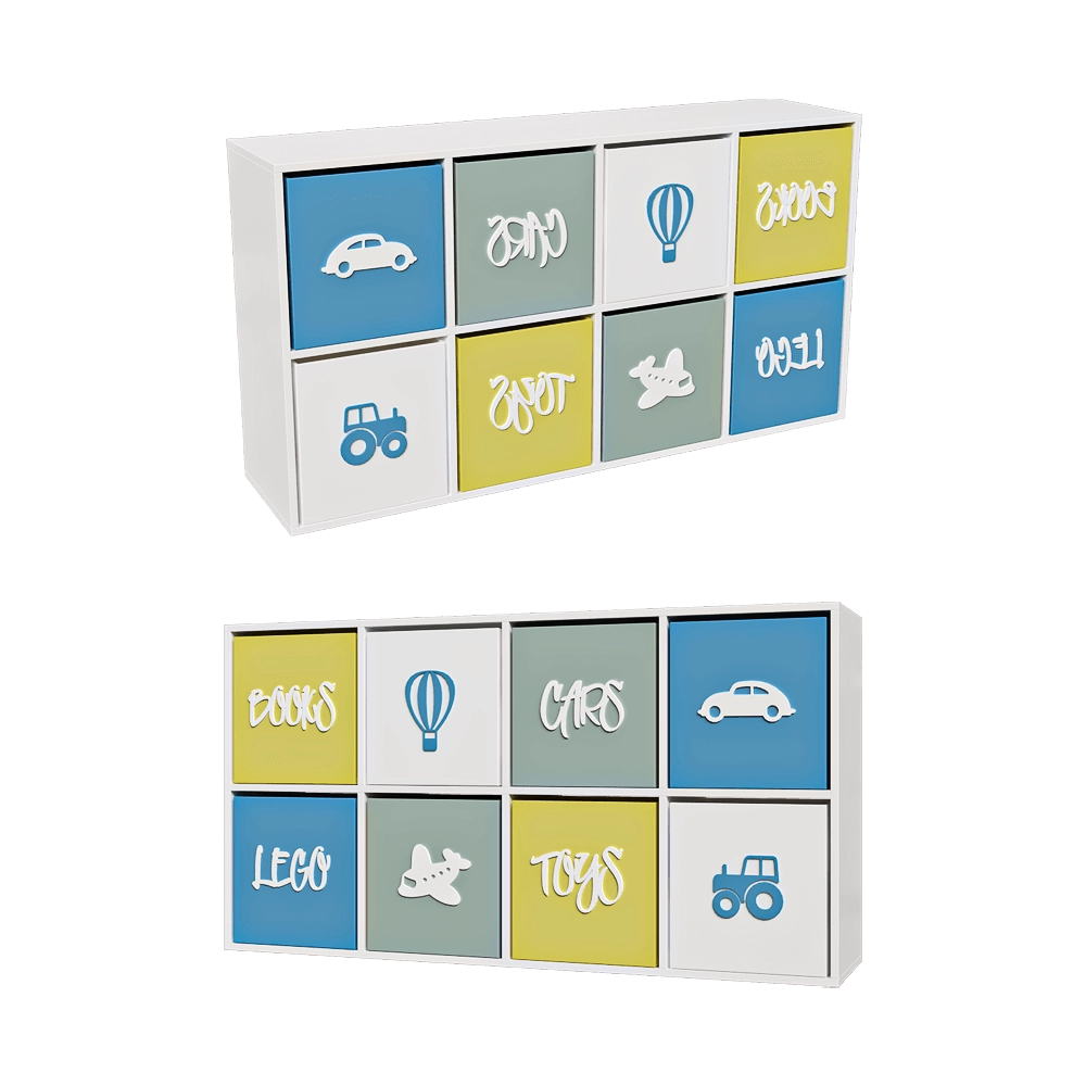 KKhome - Toy rack with drawers 4 3D Model