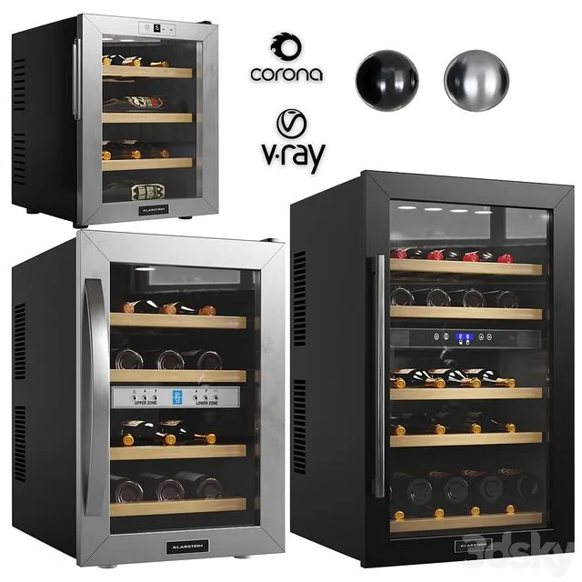 Klarstein wine coolers 3D Model