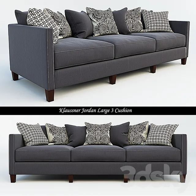Klaussner Jordan Large 3 Cushion 3D Model