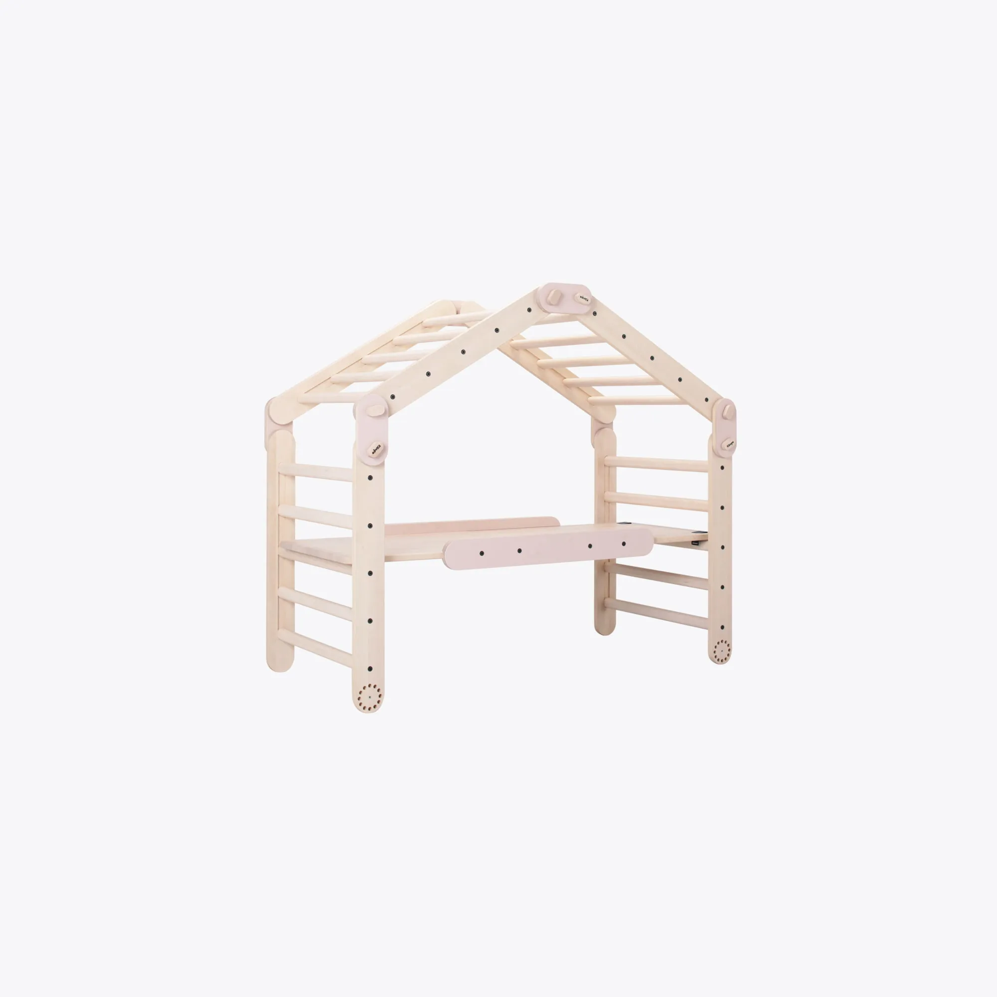 Klingo kids - Klingo climbing triangle bigi bigi slide birch powder 8 3D Model