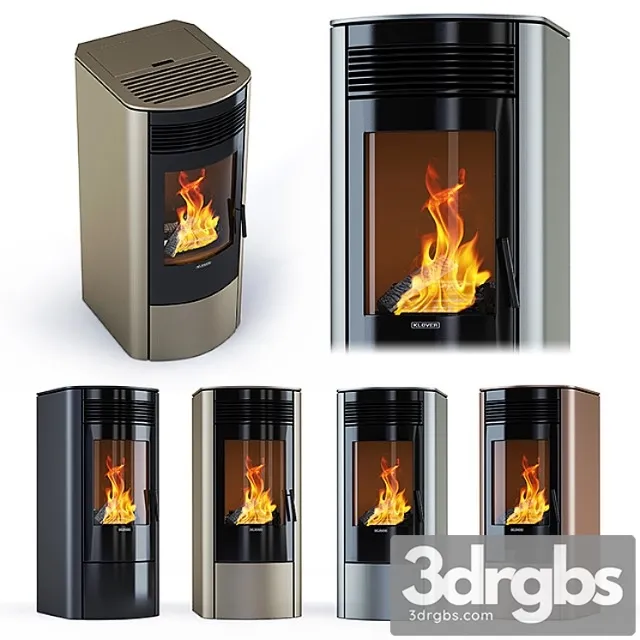 Klover fireplace - rea 100 3D Model Free