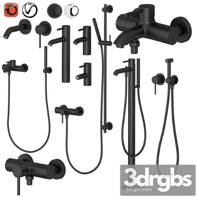Kludi Set 2 Bozz S with Adjustable Installation for Showers 3D Model Free