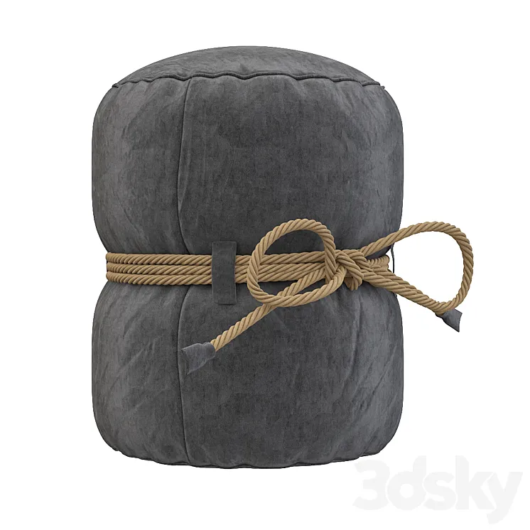 knekht pouf 3D Model Free