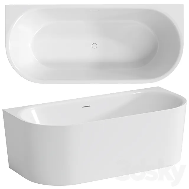 Knief Fresh Wall 180x80x60 Wall Bathtub 3D Model